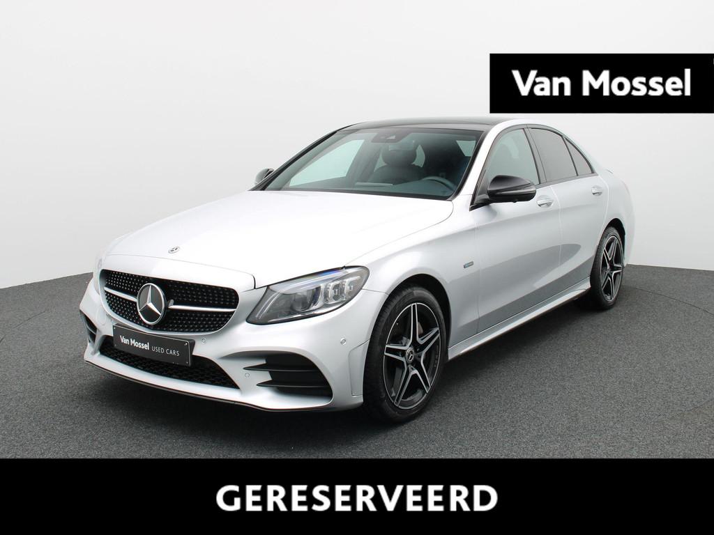 Mercedes-Benz C-Klasse 300 e Sedan AMG LINE + BURMESTER + PA, Autos, Cuir, Argent ou Gris, Entreprise, Carnet d'entretien