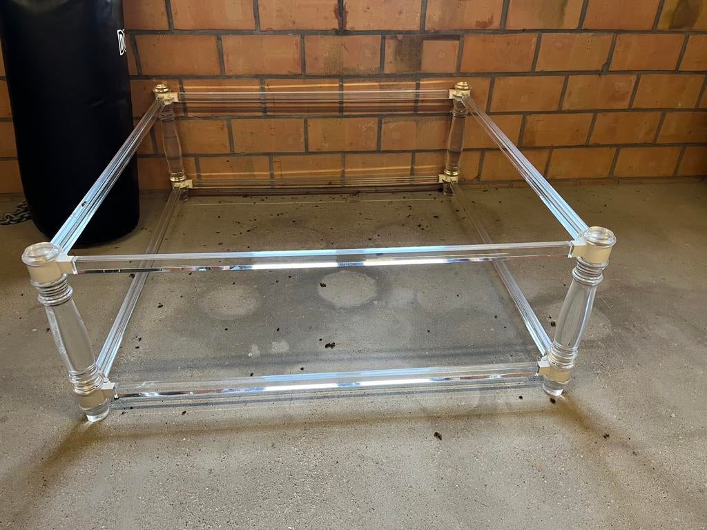 Salontafel plexiglas te koop, Huis en Inrichting, Ophalen, Zo goed als nieuw