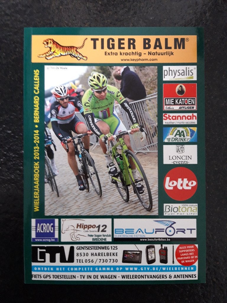 Wielerjaarboek 2013-2014 (cover Peter Sagan), Boeken, Nieuw, Lopen en Fietsen, Ophalen of Verzenden, Bernard Callens