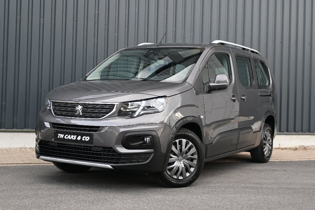 Peugeot Rifter 1.2i L2 Automaat, Cam, Carplay 2x schuifd, Ac, Argent ou Gris, Achat, Euro 6, 7 places