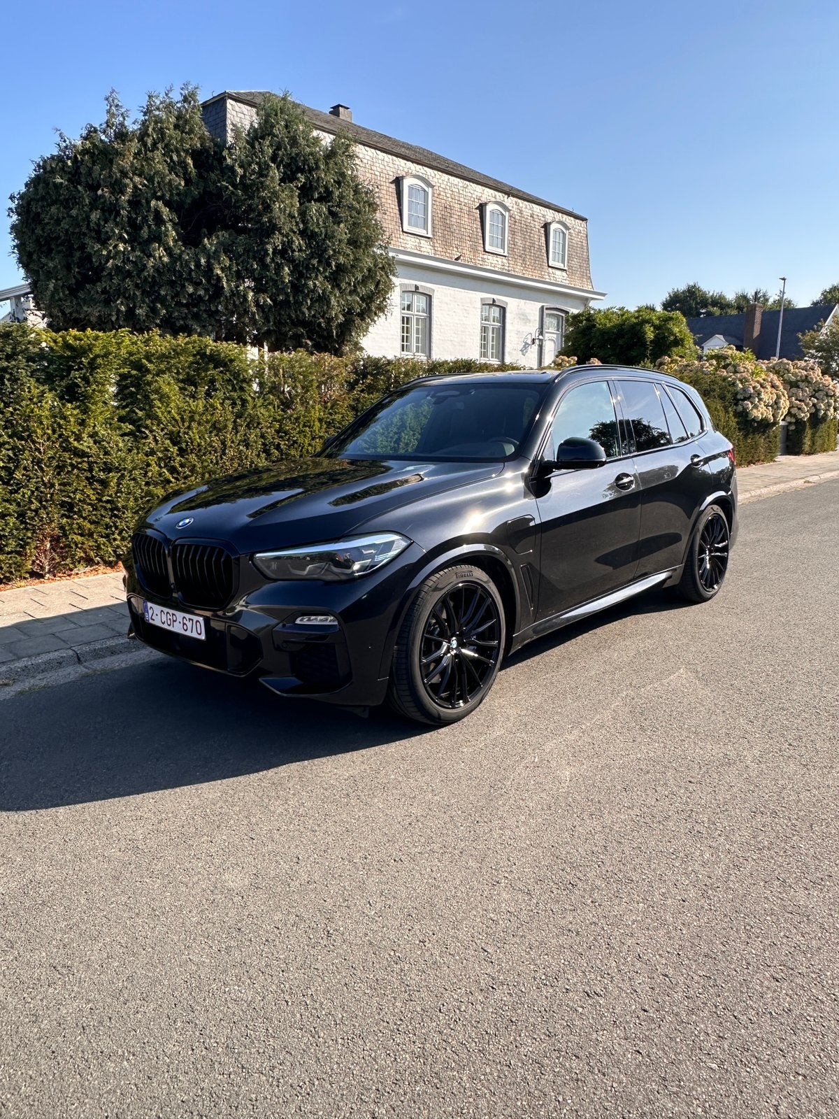 BMW X5 PHEV 3.0AS xDrive45e: Air Susp., Travel, Innov Pac, Automaat, Dealer onderhouden, Zwart, Leder
