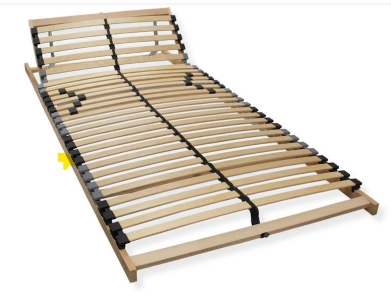 Lattenbodem met verstelbaar hoofdbord 120 x 200 cm GRATIS, Huis en Inrichting, Ophalen, Gebruikt, Twijfelaar, 120 cm