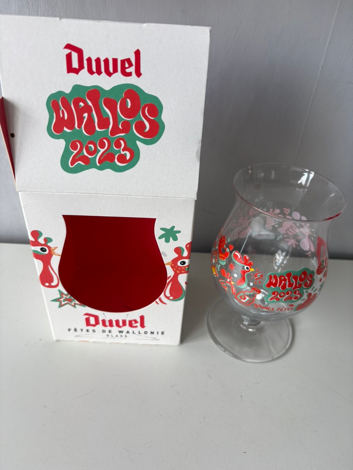 DUVEL glas voor verzamelaars, Fêtes de Wallonie 2023, Verzamelen, Glas en Drinkglazen, Ophalen of Verzenden, Zo goed als nieuw