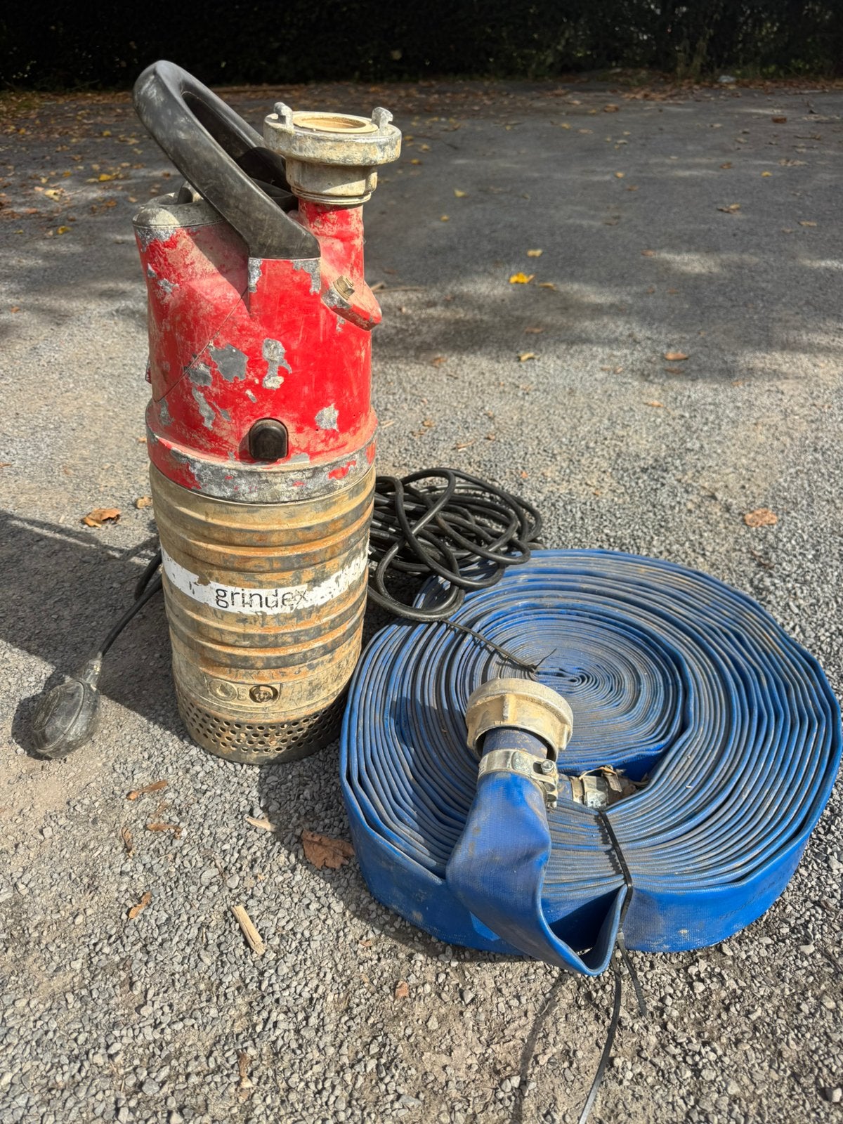 Grindex heavy duty droogpomp, Tuin en Terras, Ophalen, Gebruikt, Elektrisch, Dompelpomp
