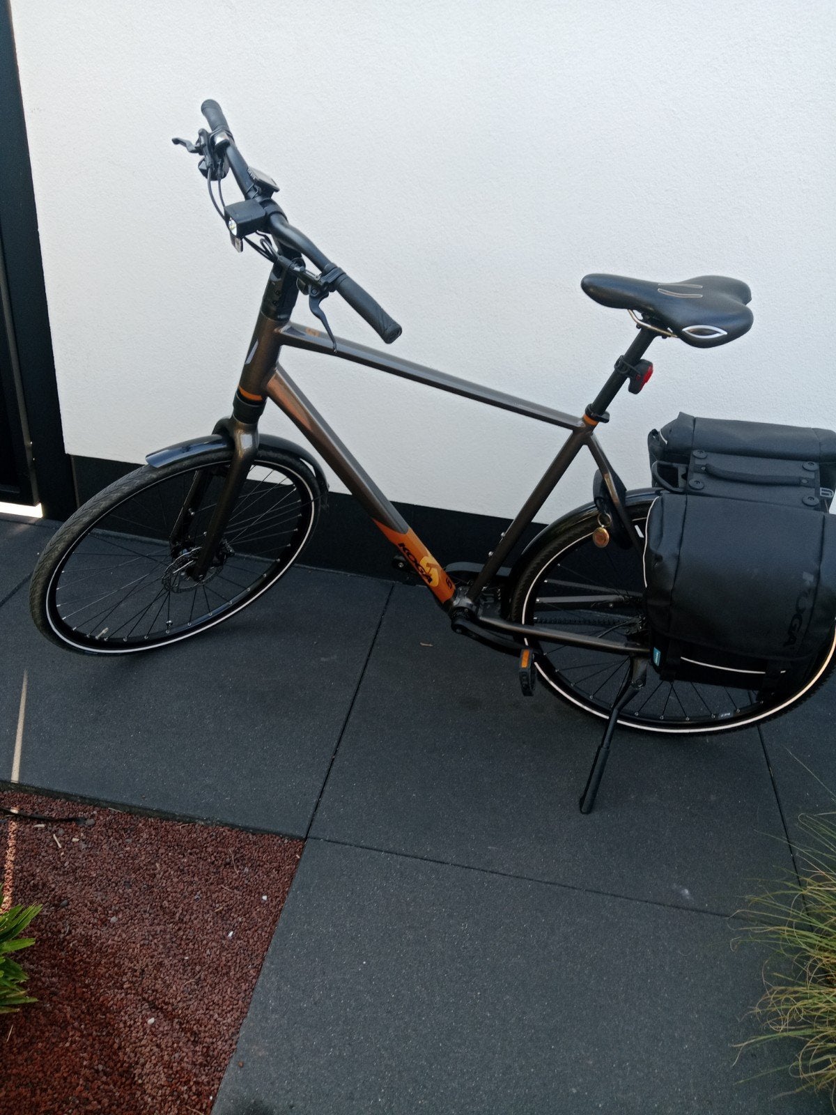 koga f3 grijs bruin xl, Ophalen, Versnellingen, Zo goed als nieuw, 57 tot 61 cm