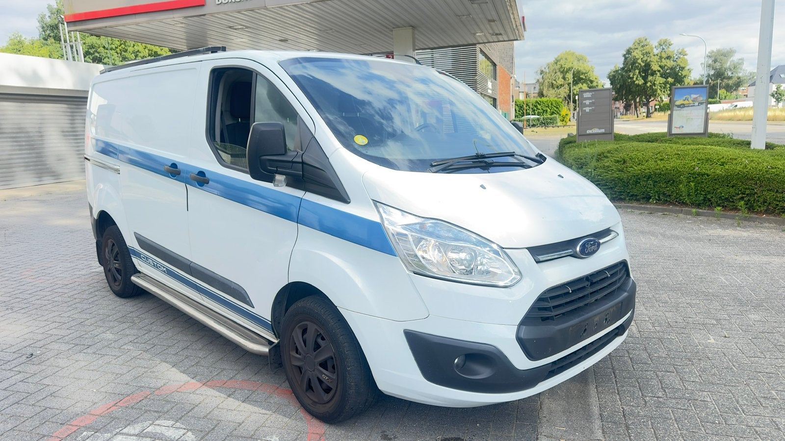Ford transit Custom 2.2D* 2013* 257.000km* A/C* Navi, Euro 5, Achat, 6 portes, Entreprise