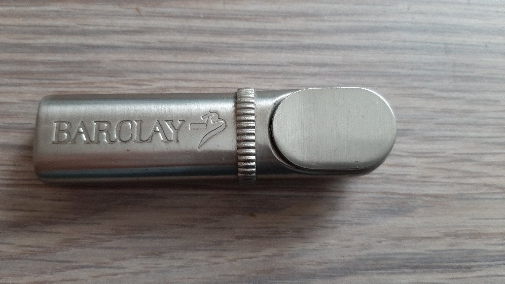Briquet vintage BARCLAY en métal argenté, Antiquités & Art, Enlèvement