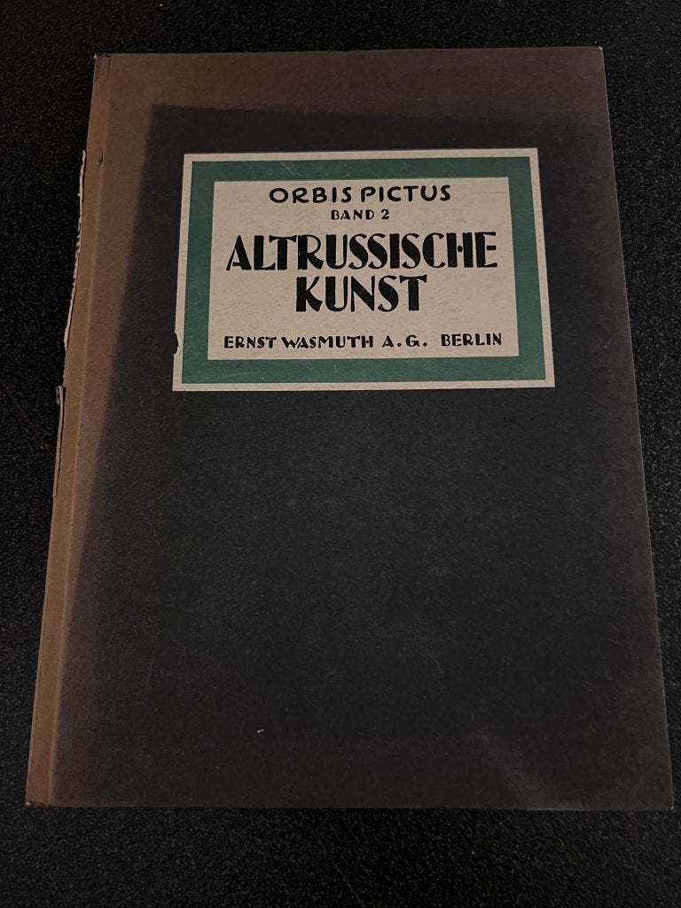 Orbis Pictus Band 2, Altrussische Kunst, 1922 HC, Ophalen of Verzenden