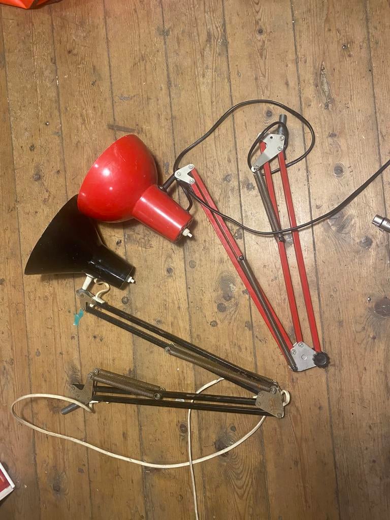 2 lampes d'architecte industriel, Danemark  1970 Kay-Gee, Enlèvement ou Envoi
