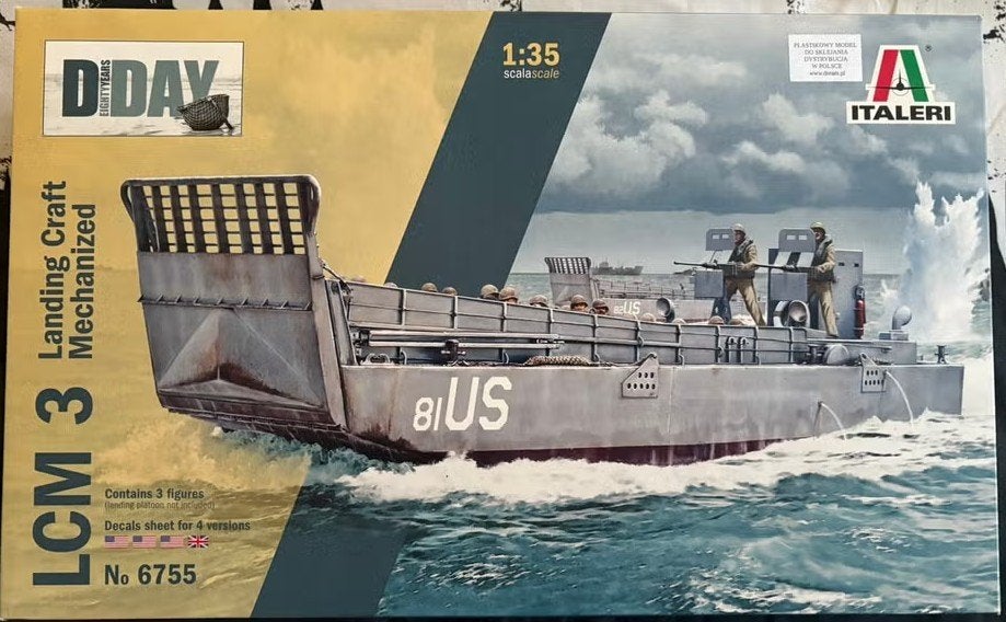 Landing Craft LCM 3 1/35 Italeri 6755 NIEUW, Neuf, Autres types, 1:32 à 1:50, Italeri