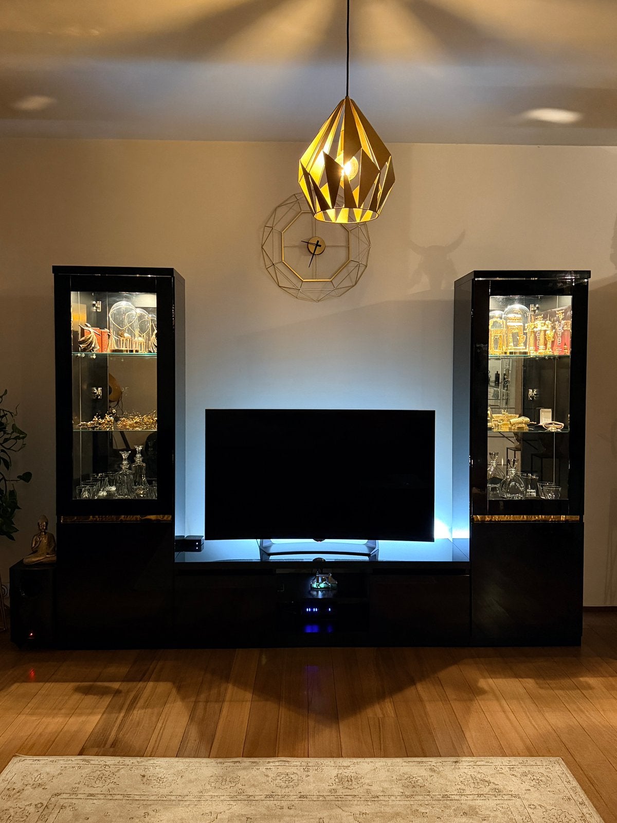 Meuble TV + 2 vitrines, Enlèvement, Comme neuf