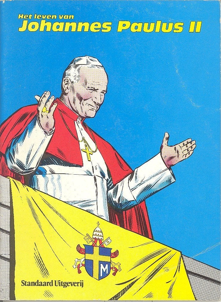 Het leven van Johannes Paulus II (1985), Gelezen, Eén stripboek, Jeff Broeckx / Claus Scholz, Ophalen of Verzenden