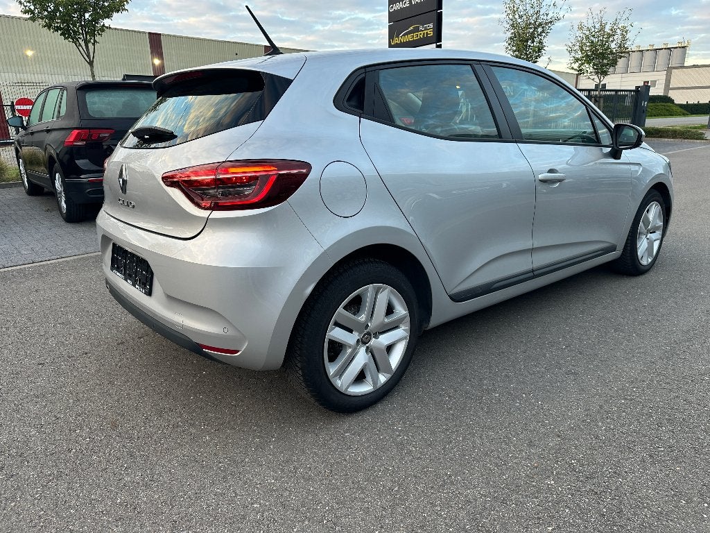 Renault Clio, benzine, 91 pk, 39.000 km!  CARPLAY-ANDROID, Argent ou Gris, Achat, Euro 6, Entreprise