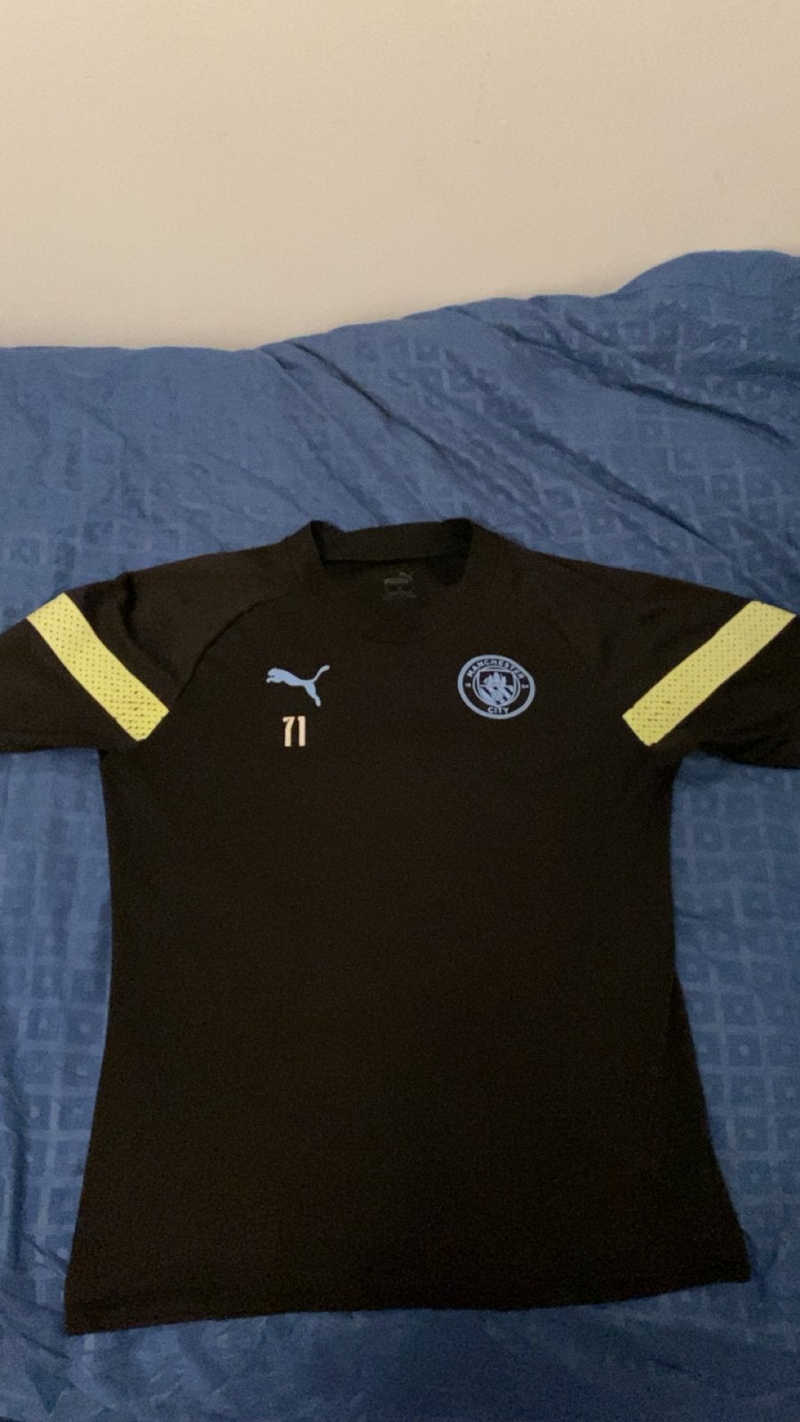 Manchester city training t shirt, Ophalen of Verzenden, Zo goed als nieuw, Shirt