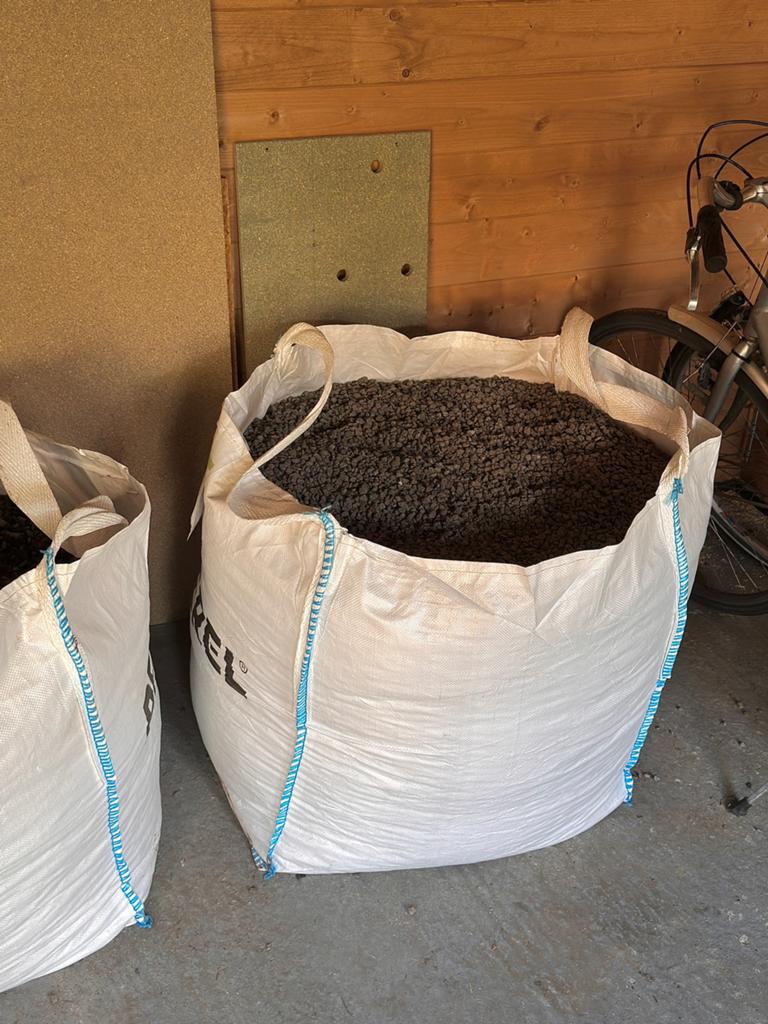 Grind / kiezelstenen, Tuin en Terras, Grind, Keien en Split, Ophalen, Gebruikt, Grijs, Grind
