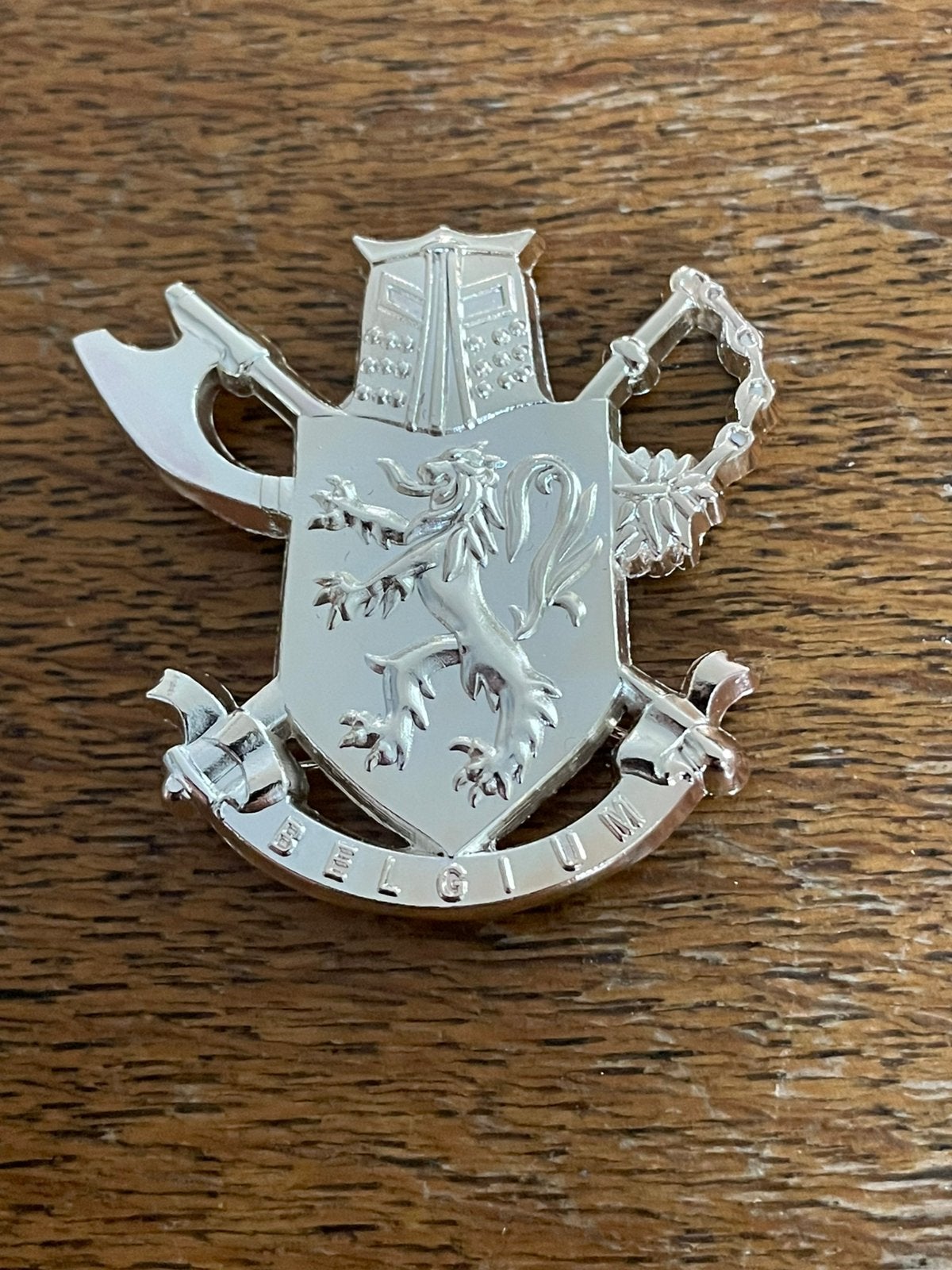 Beret embleem 3 para ooffr ( zeer blinkend hol model ), Verzamelen, Militaria | Algemeen, Ophalen of Verzenden, Landmacht, Embleem of Badge