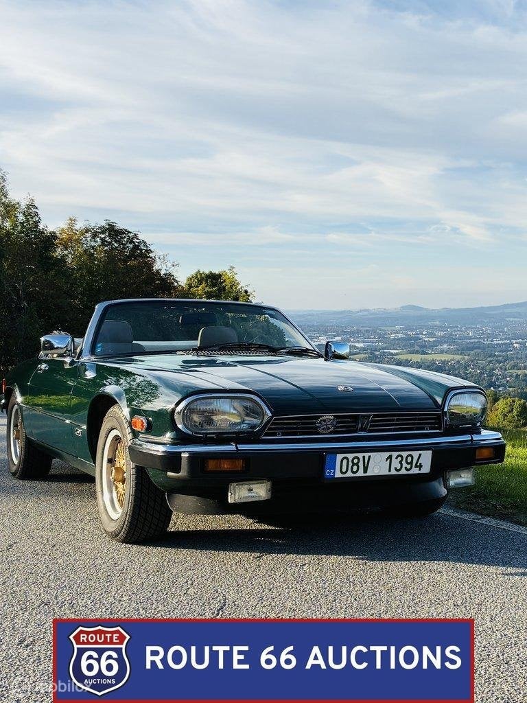 Jaguar XJS V12 Cabriolet | 1989 | Route 66 Auctions, Auto's, Zwart, Bedrijf, Handgeschakeld, Overige carrosserie