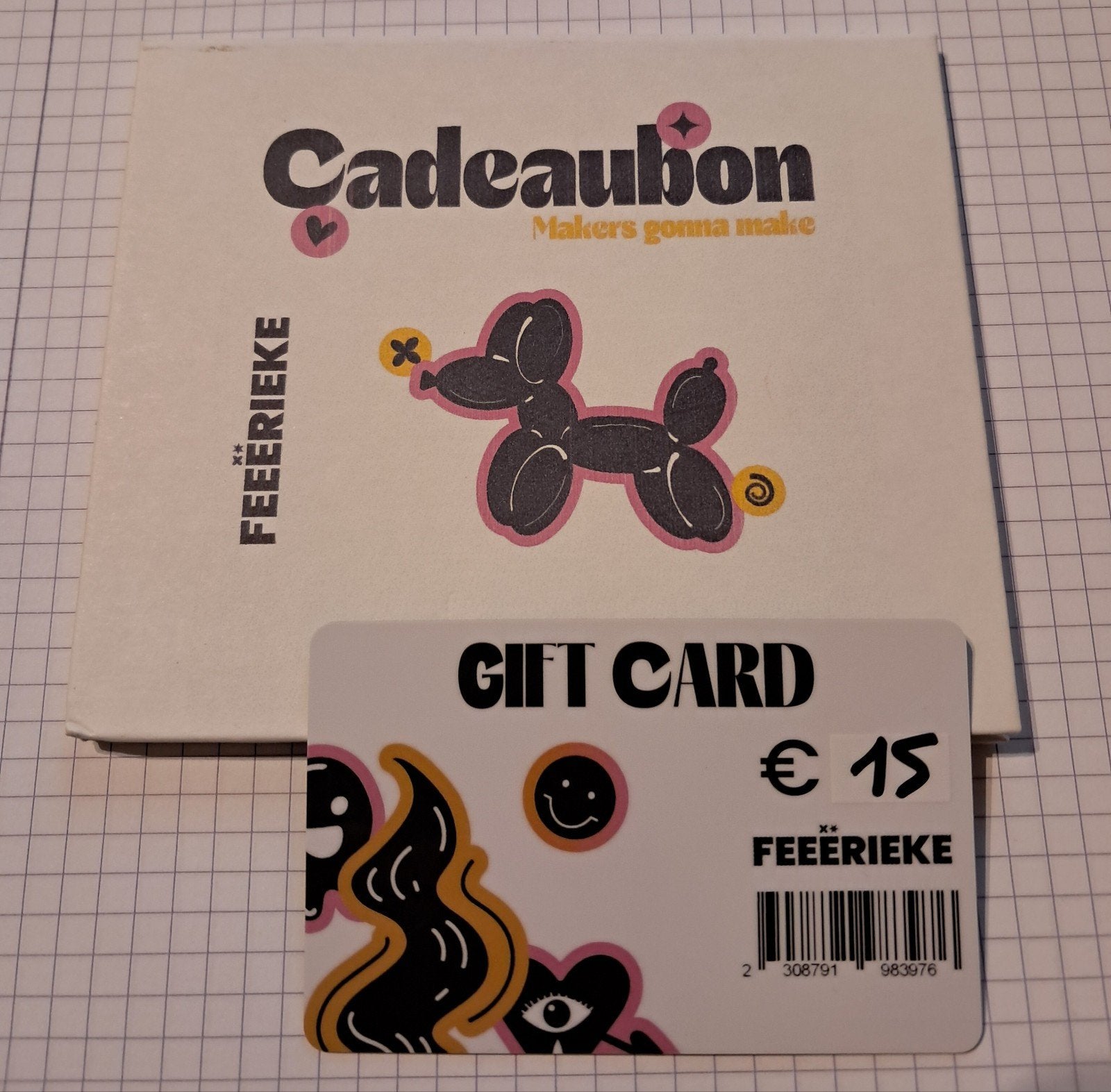 Cadeaubon Feeërieke Veldegem waarde: 15 euro, Bon cadeau