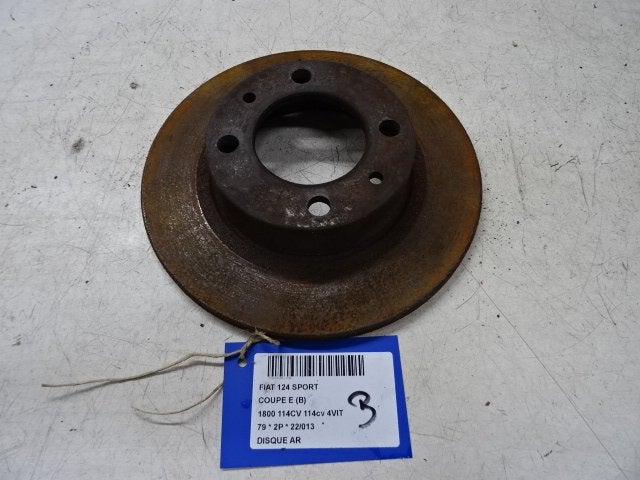 FREIN DISQUE ARRIÈRE Fiat 124 Spider (01-1969/11-1985), FCA Germany GmbH, IPC D1-09 Bahnhofsplatz
65423  Rüsselsheim am Main, DE