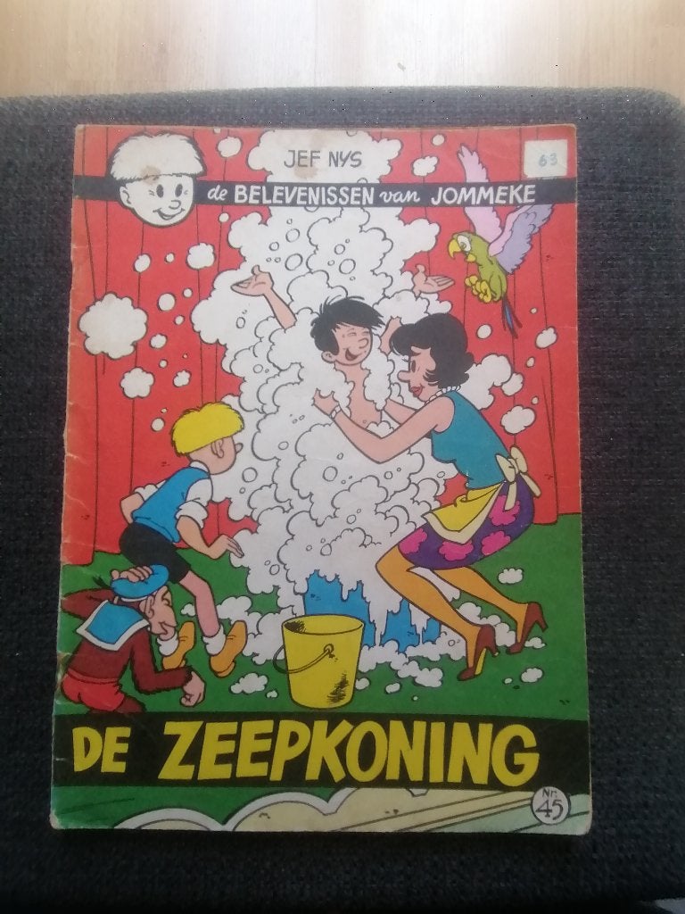 Jommeke album nr.45: De zeepkoning (aantal: 1), Boeken, Eén stripboek, Jef Nys., Ophalen, Gelezen