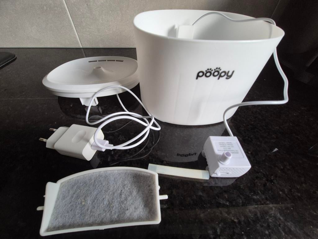 Drinkfontein Poopy voor kat, Ophalen