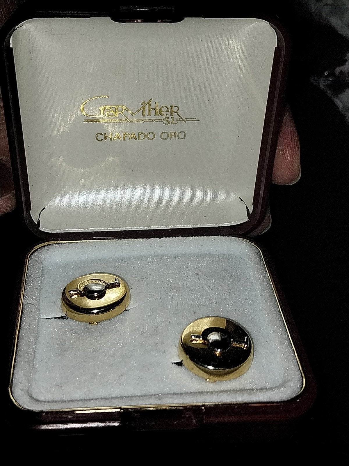 Vintage vergulde manchetknopen van GarHer S.L. – "Chapado Or, Bijoux, Sacs & Beauté, Enlèvement ou Envoi, Doré