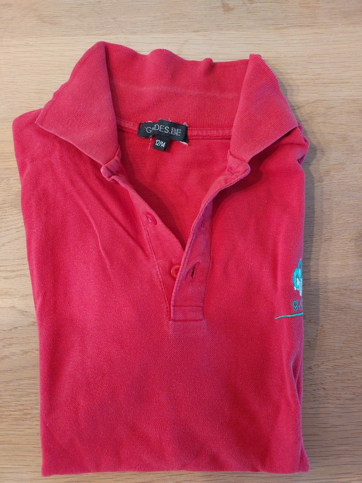 T shirt GCB rouge taille 12-14 ans, Enlèvement