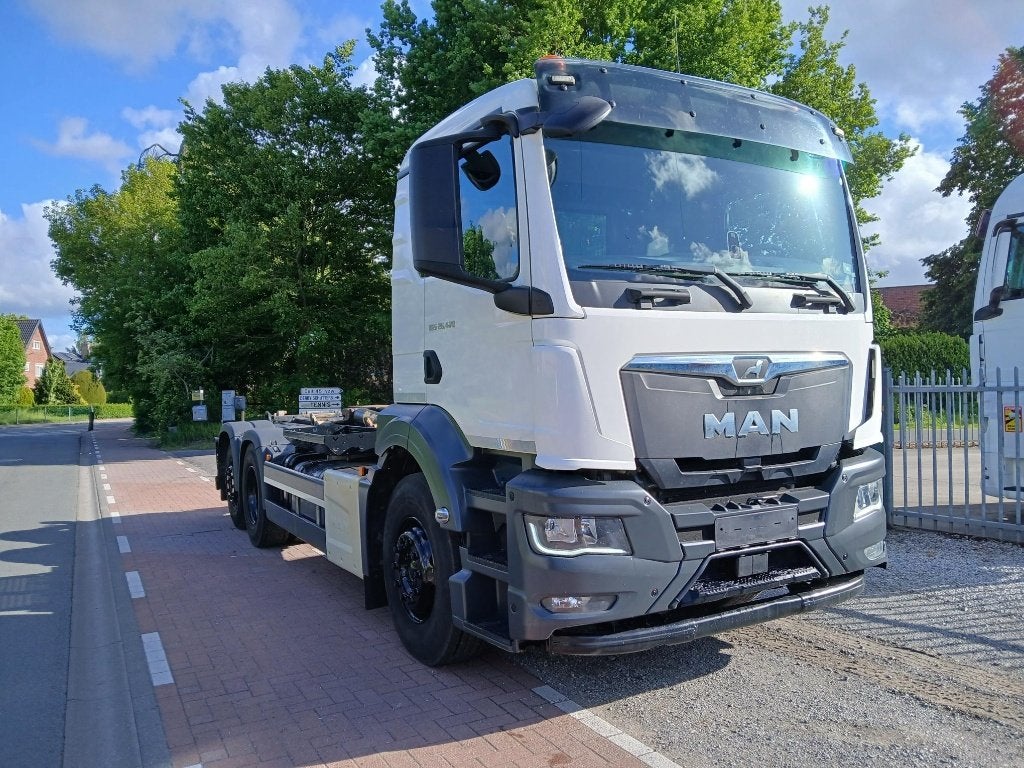M.A.N. 26.470 6x2 met containersysteem id nr 59, Auto's, Vrachtwagens, Automaat, Euro 6, MAN, Bedrijf