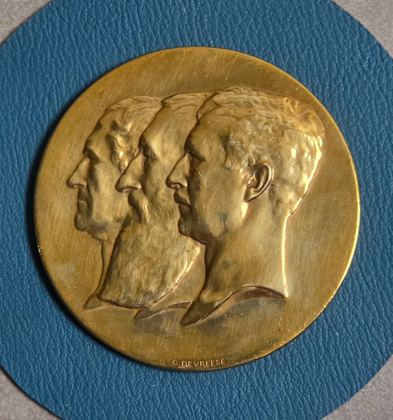 Épreuve d'auteur Devreese « Les 3 rois » en bronze doré de 7, Enlèvement ou Envoi