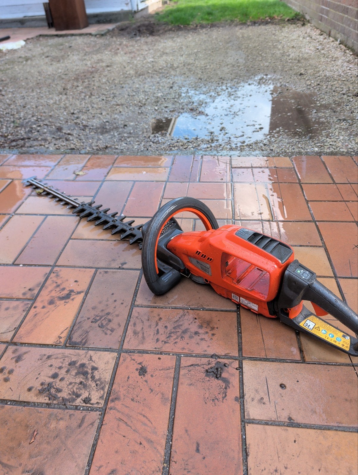 professionele accu haagschaar, Tuin en Terras, Ophalen, Gebruikt, Accu, Husqvarna