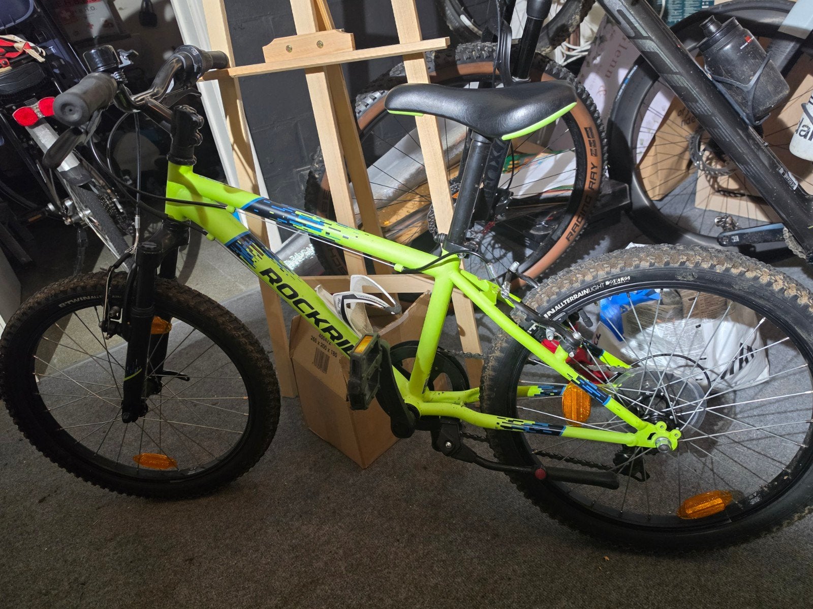 kinder mtb, Ophalen