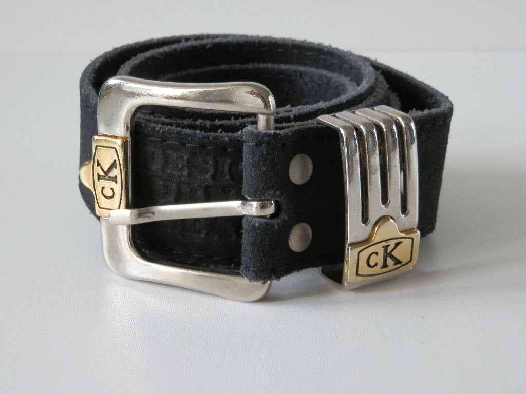 Ceinture Calvin Klein. Vintage. Unisexe., Cuir véritable, Enlèvement ou Envoi, Autres couleurs, Comme neuf