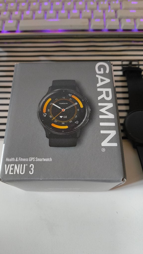 Garmin Venu 3 Smartwatch, Handtassen en Accessoires, Smartwatches, Ophalen, Zwart, Garmin, Zo goed als nieuw