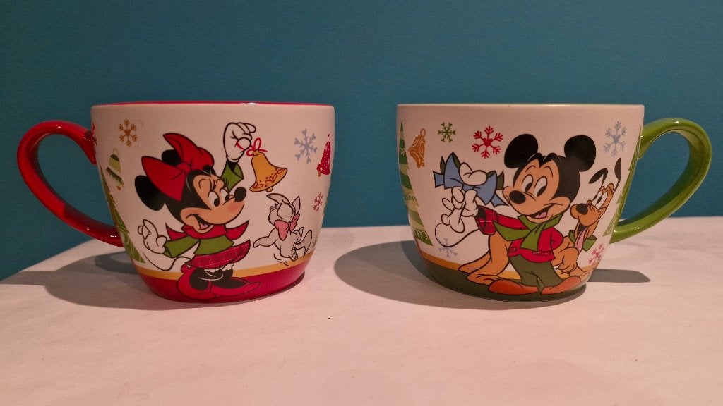 Grotere kopjes Mickey en Minnie, Ophalen, Mickey Mouse, Nieuw, Servies