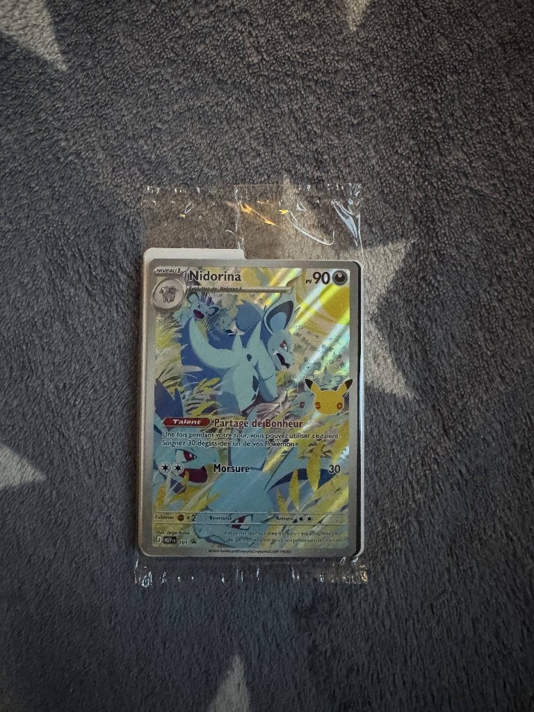 Carte Pokémon Nidorina – Promo 30ᵉ Anniversaire, Enlèvement ou Envoi, Neuf, Cartes en vrac, Foil
