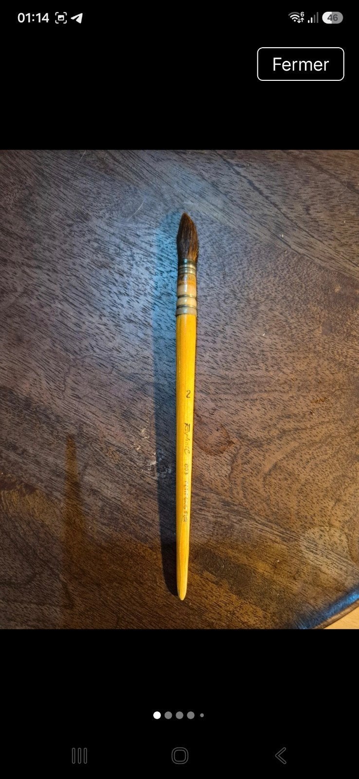 Pinceau lavis Raphaël 803 – Taille 2 – Petit Gris Pur, Enlèvement ou Envoi