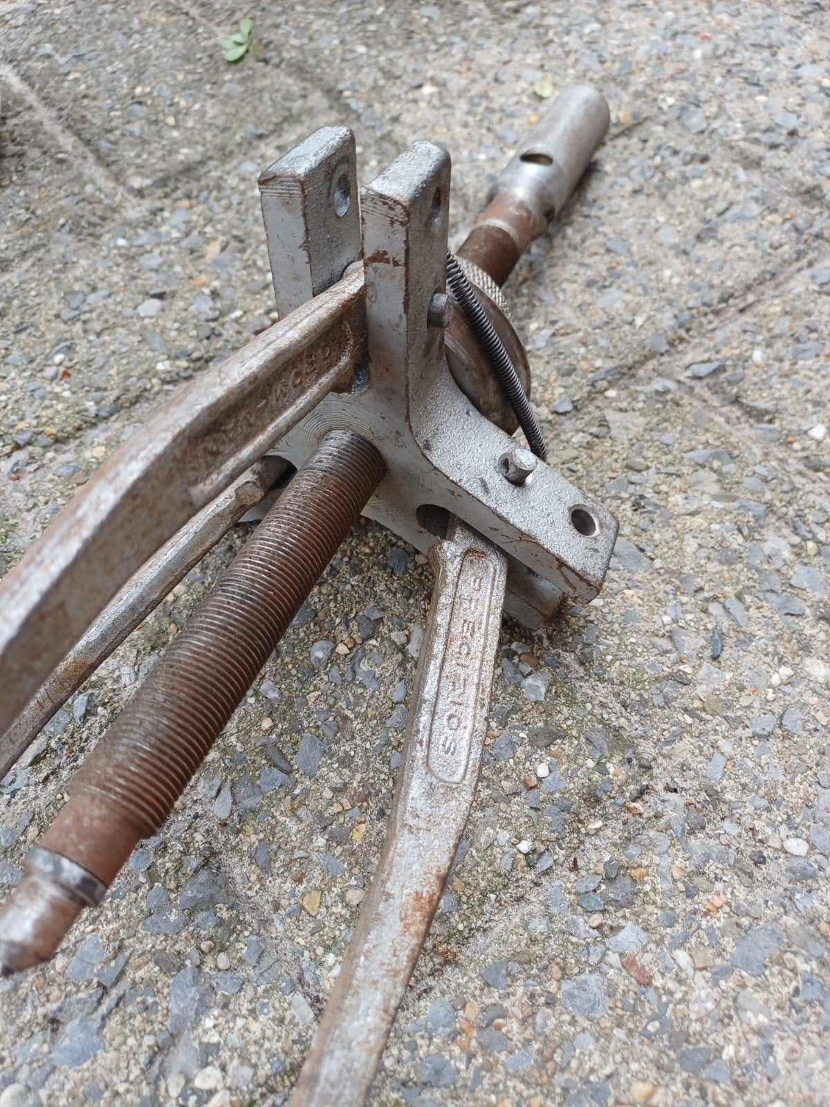 Klassieke poelietrekker 250mm met gesmeden armen, Ophalen of Verzenden, Gebruikt