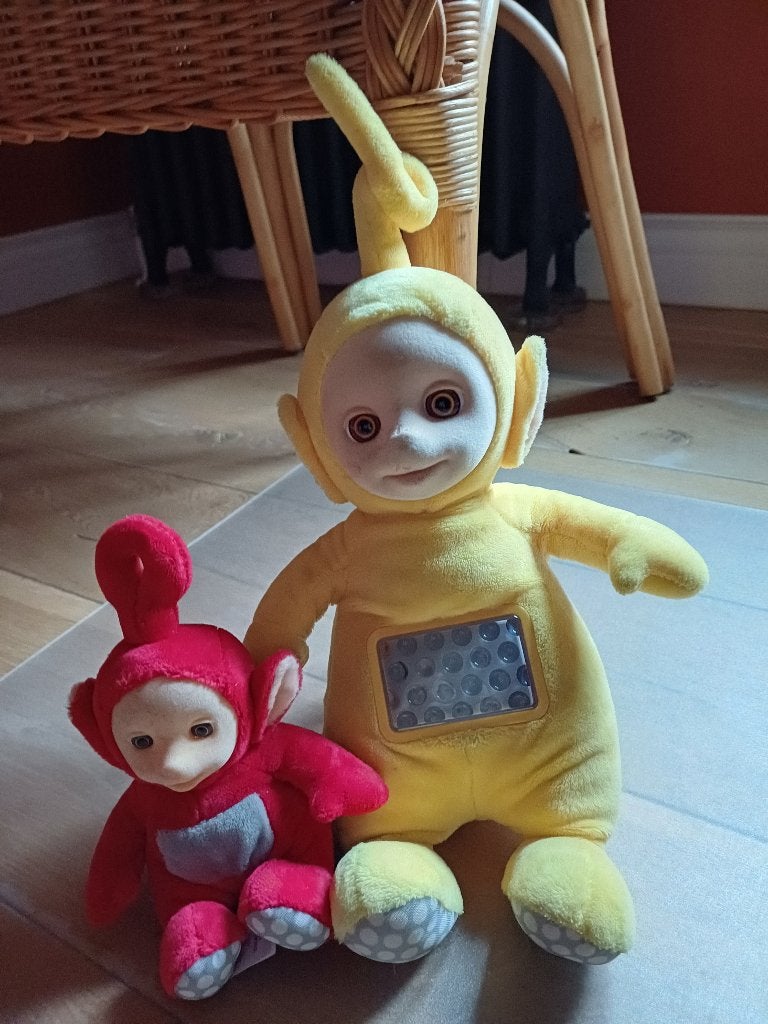 Teletubbies knuffels, Overige karakters, Ophalen of Verzenden, Gebruikt, Met geluid