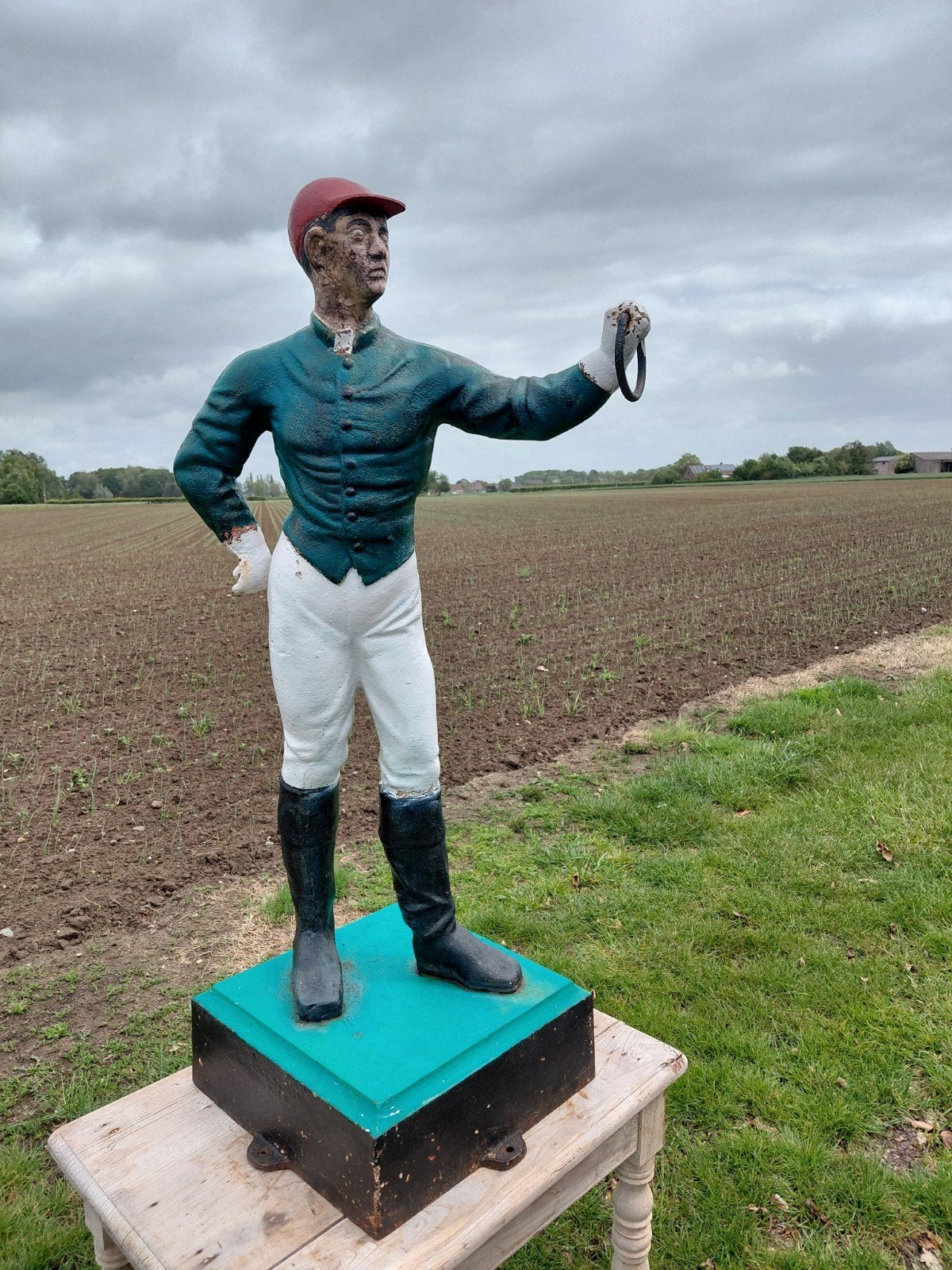 Jockey ancien en fonte, Jardin & Terrasse, Enlèvement