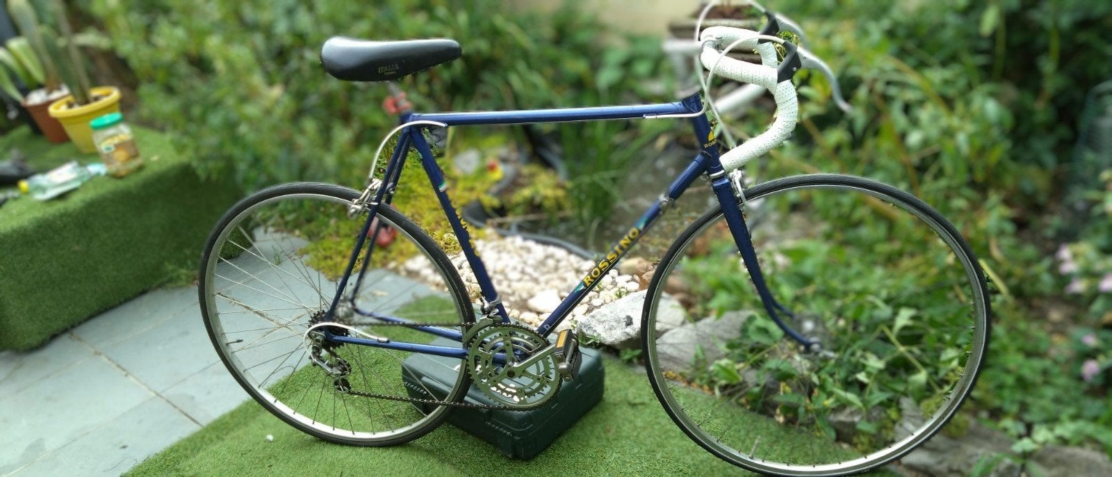 Rossino vintage 80ies koersfiets., Fietsen en Brommers, Fietsen | Heren | Sportfietsen en Toerfietsen, Ophalen