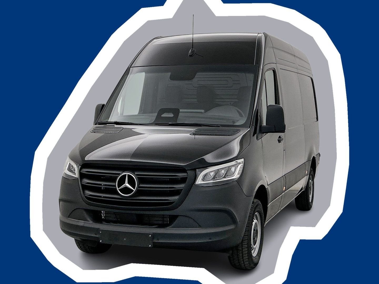 Mercedes-Benz Sprinter 319 1.9 CDI L2H2 Select 3500KG Trekha, Auto's, Automaat, Zwart, Mercedes-Benz, Bedrijf