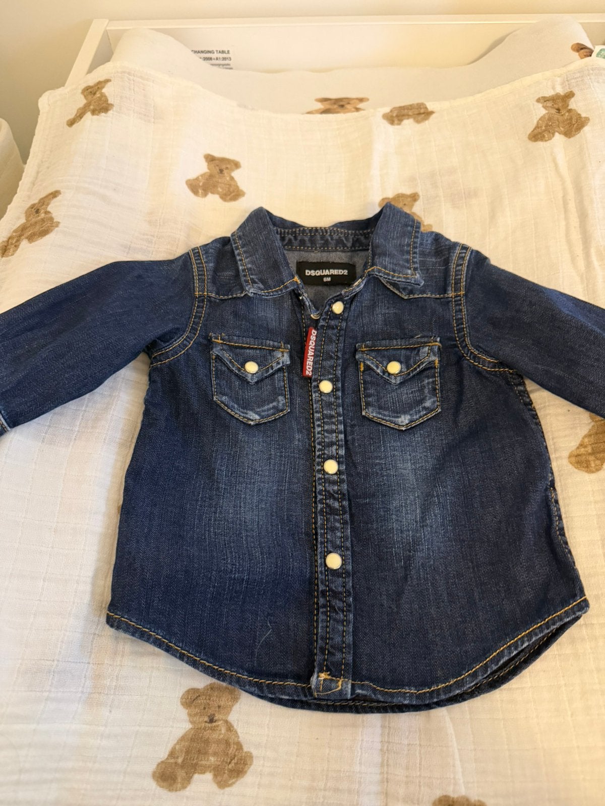Chemise bebe dsquared., Enfants & Bébés, Vêtements de bébé | Taille 86, Enlèvement, Comme neuf