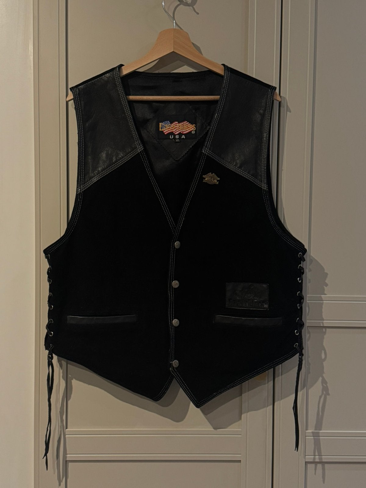 Easyriders USA Vintage Biker Vest/Gilet Suède & Leer Maat XL, Ophalen of Verzenden, Zo goed als nieuw, Maat 56/58 (XL), Zwart
