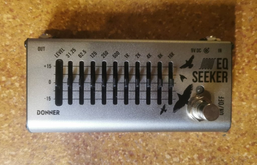 Donner EQ Seeker 10-band equalizer pedaal, met doos & manual, Ophalen of Verzenden, Zo goed als nieuw, Equalizer