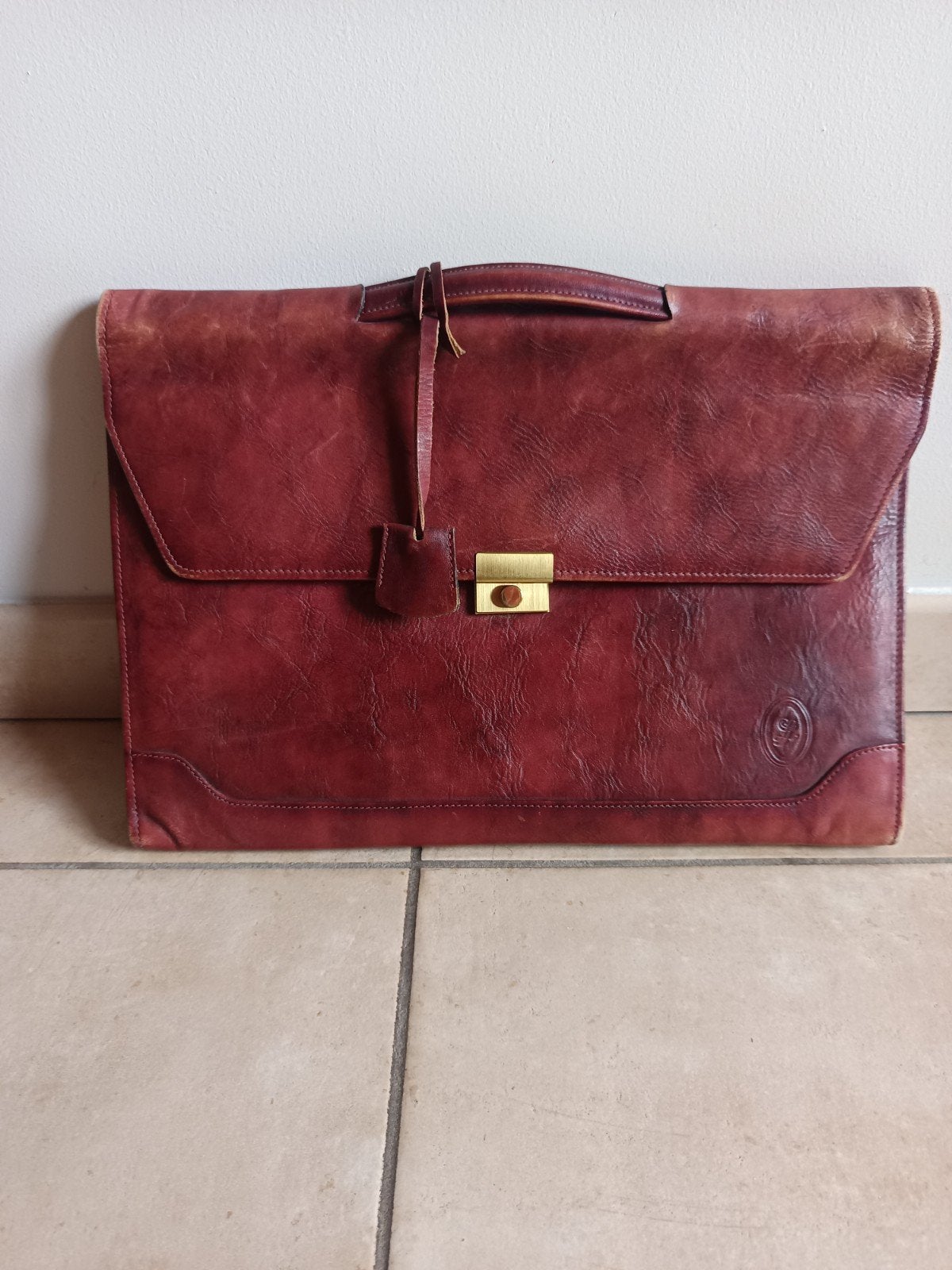 Cartable porte document vintage Louise fontaine, Enlèvement ou Envoi