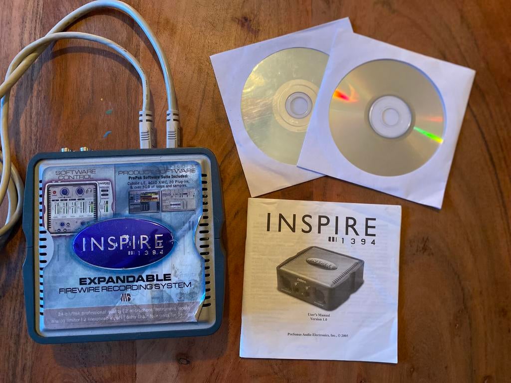 Interface audio PreSonus Inspire 1394, TV, Hi-fi & Vidéo, Appareils professionnels, Enlèvement ou Envoi, Comme neuf, Audio