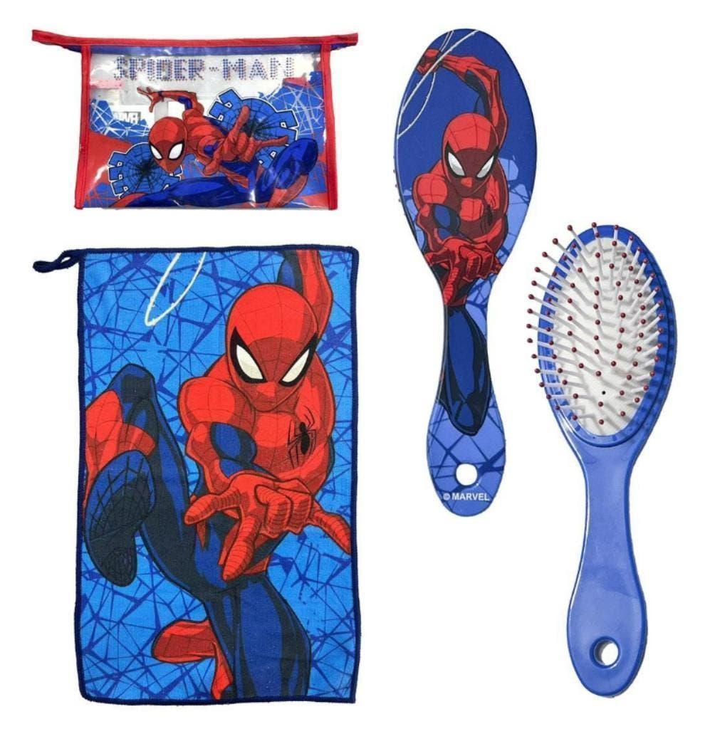Spiderman Toilettas Gevuld - 3 Delig - Marvel, Handtassen en Accessoires, Toilettassen, Ophalen of Verzenden, Nieuw, Blauw, Jongen
