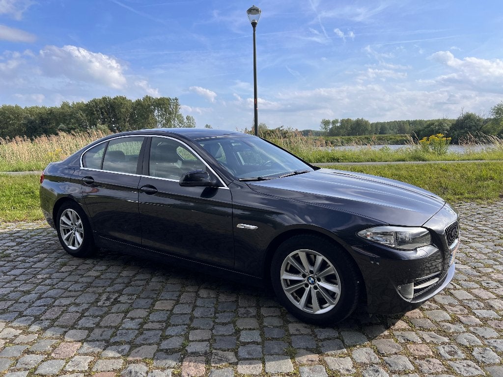 BMW 520d te koop 163pk, Auto's, Automaat, Euro 5, Achterwielaandrijving, Zwart