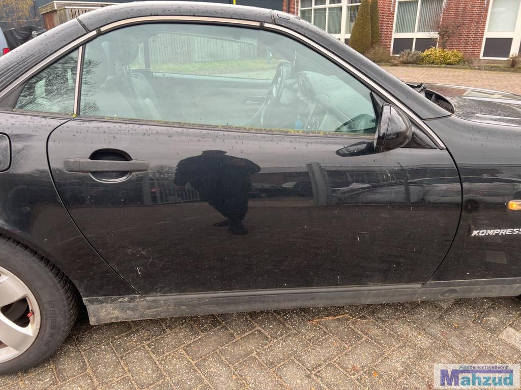 MERCEDES SLK R170 Zwart 197 rechts deur 1999-2000, Auto-onderdelen, Gebruikt, Mercedes-Benz AG, Deur, Mercedes-Benz