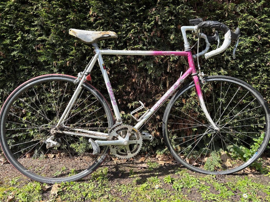 Retro Koersfiets, Fietsen en Brommers, Ophalen, 28 inch, Gebruikt, 10 tot 15 versnellingen